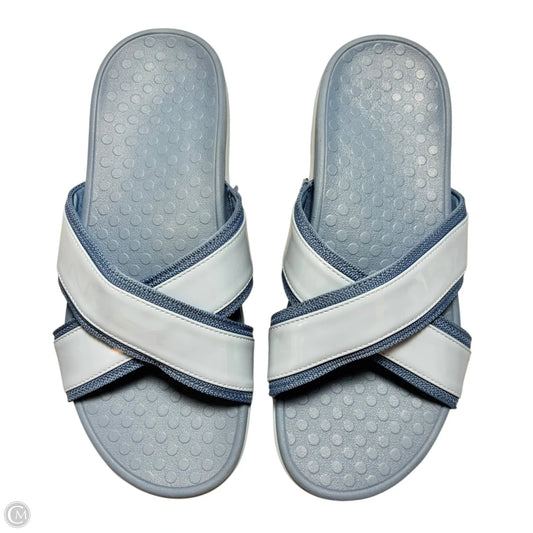 Sandals Flip Flops By Vionic In Blue, Size: 9