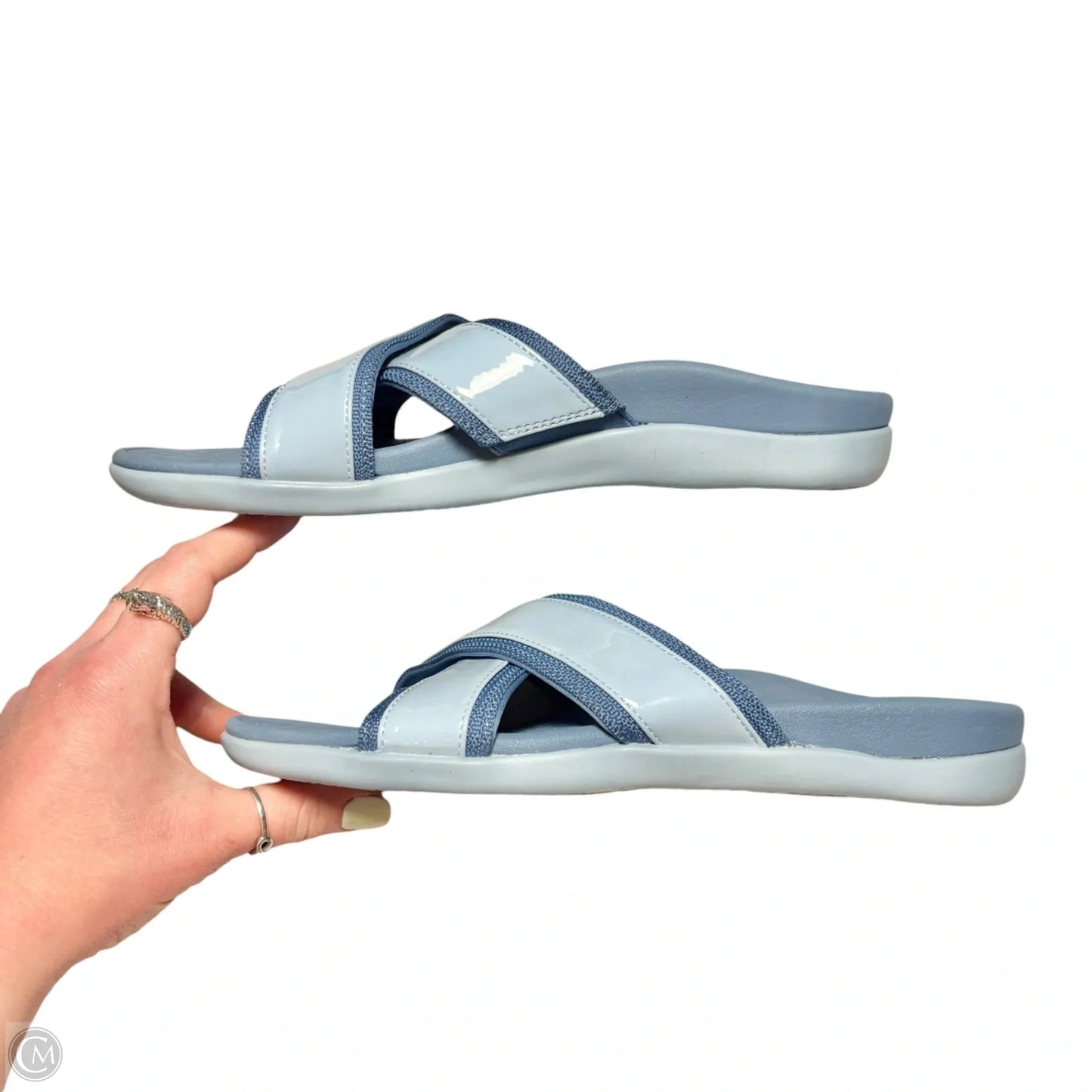 Sandals Flip Flops By Vionic In Blue, Size: 9