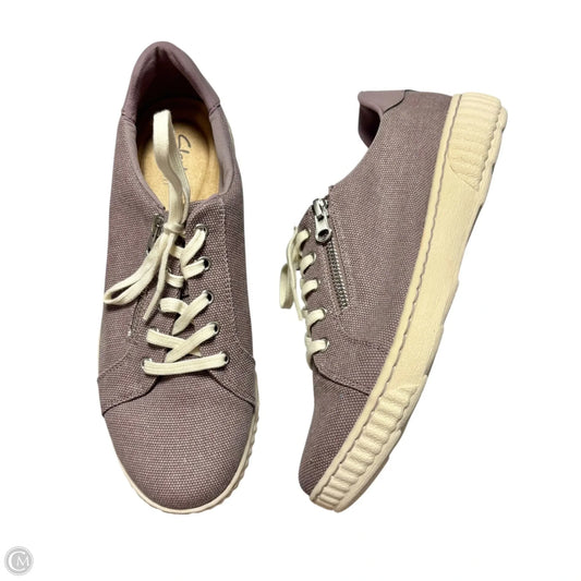 Shoes Sneakers By Clarks In Purple, Size: 9.5