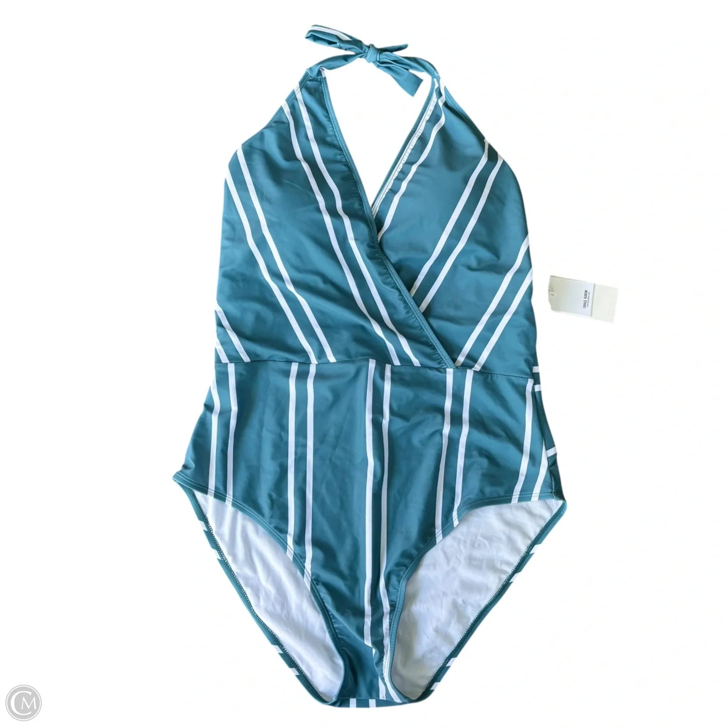 Swimsuit By Grace Karin In Striped Pattern, Size: 2x