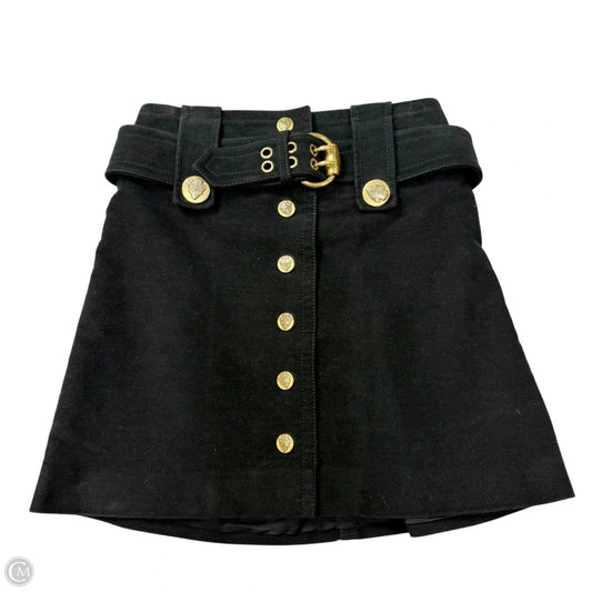 Skirt Luxury Designer By Gucci In Black, Size: 2
