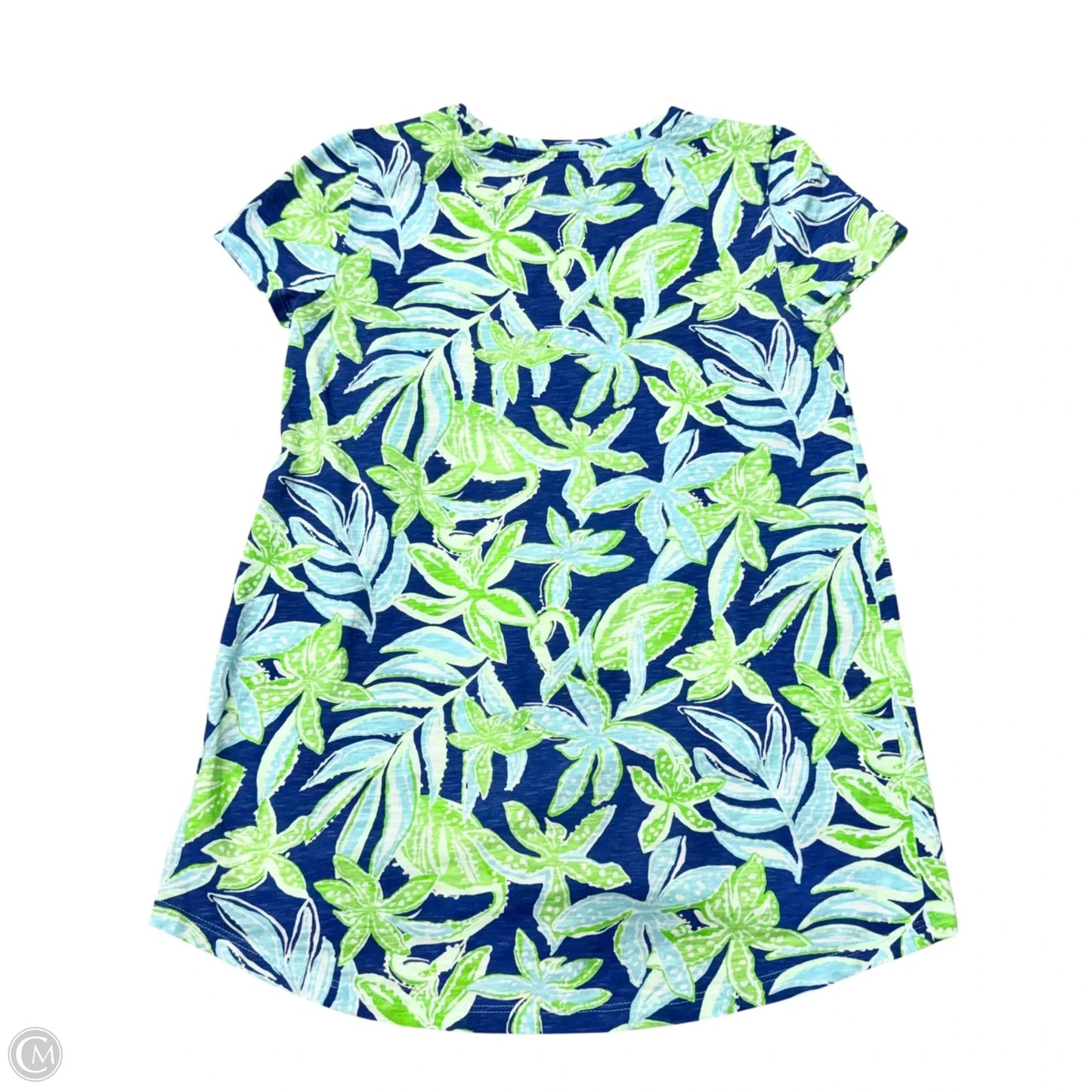 Top Short Sleeve Designer By Lilly Pulitzer In Floral Print, Size: Xxs