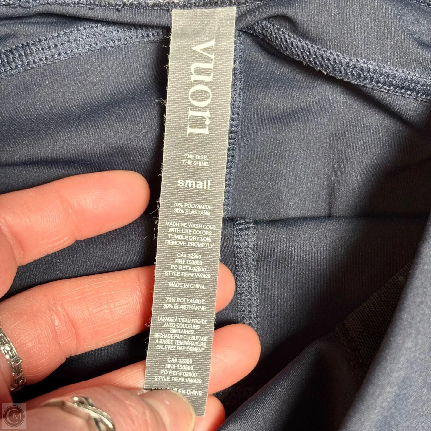 Athletic Leggings By Vuori In Navy, Size: S