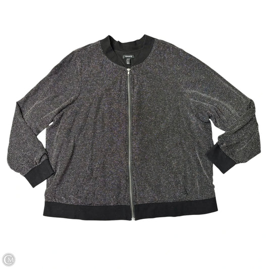 Jacket Other By Torrid In Black & Silver, Size: 4x