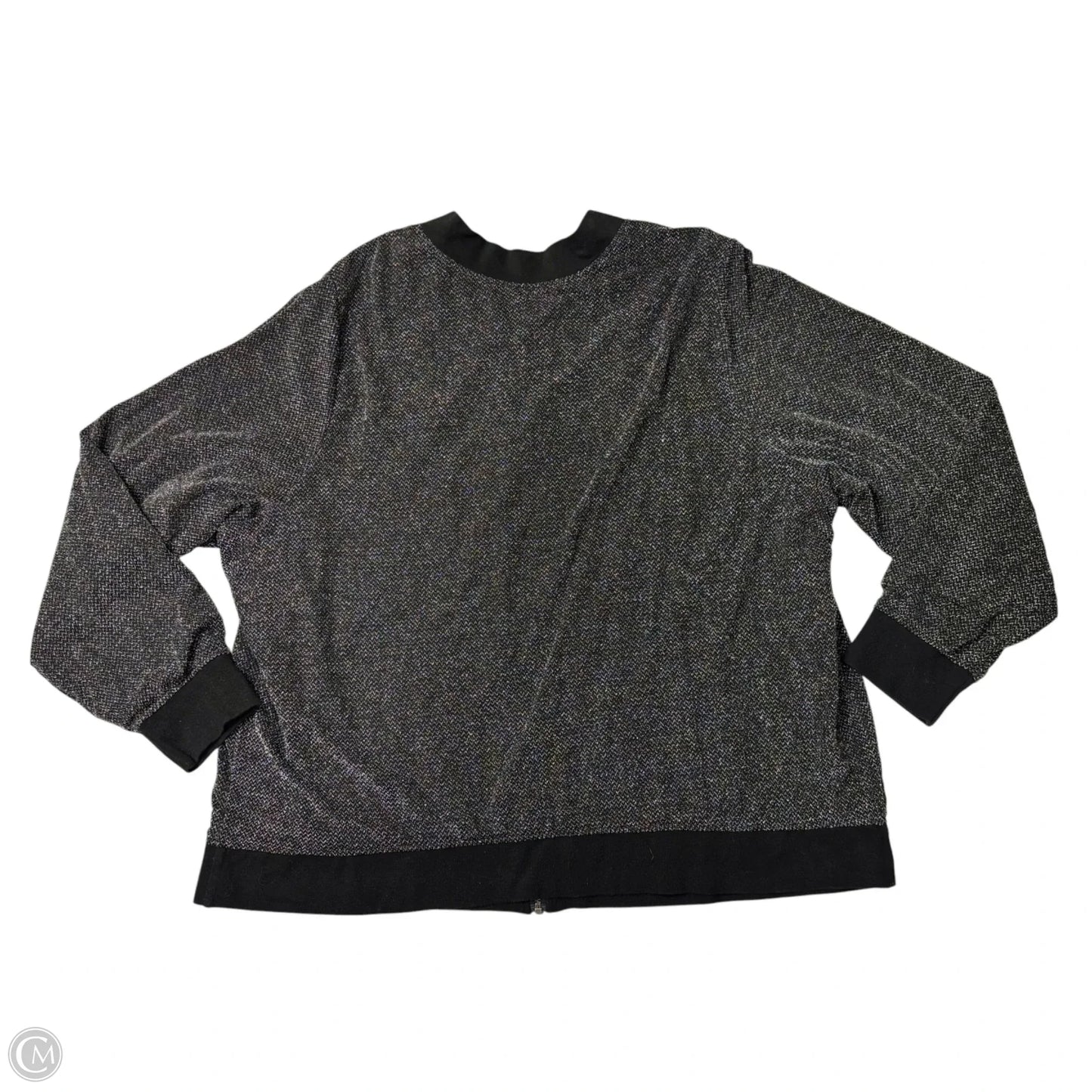 Jacket Other By Torrid In Black & Silver, Size: 4x