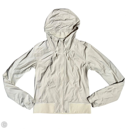 Athletic Jacket By Lululemon In Grey, Size: M