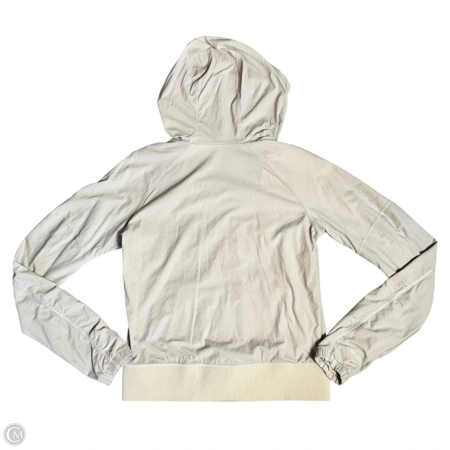 Athletic Jacket By Lululemon In Grey, Size: M