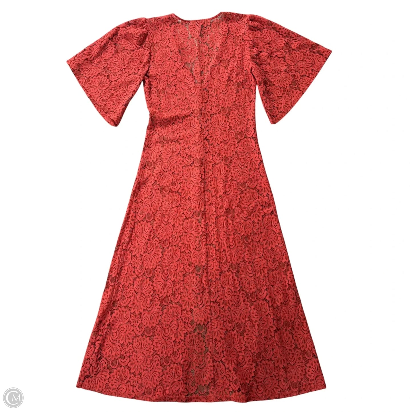 Dress Casual Maxi By Something Navy In Orange, Size: Xs