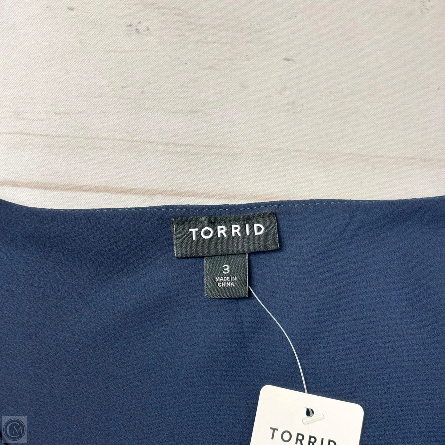 Top Sleeveless By Torrid In Navy, Size: 3x