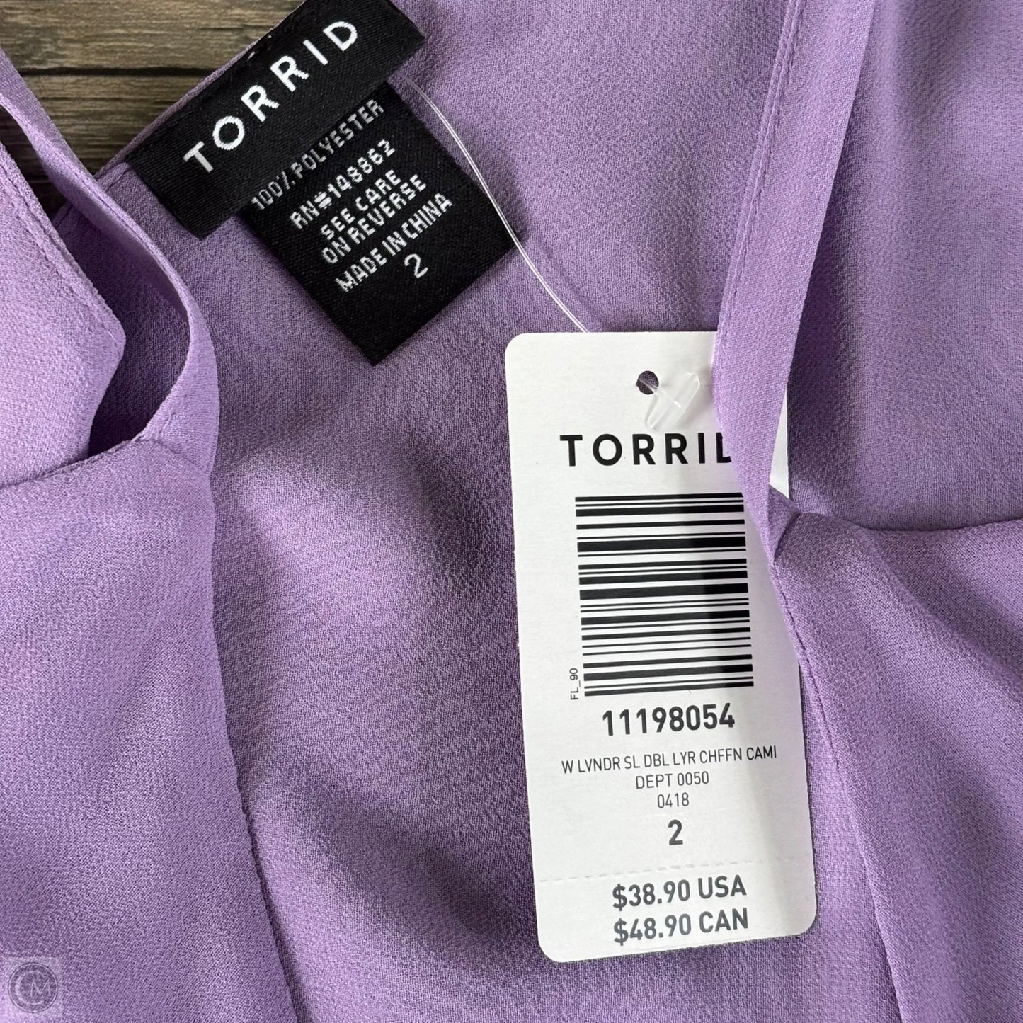 Top Sleeveless By Torrid In Purple, Size: 2x