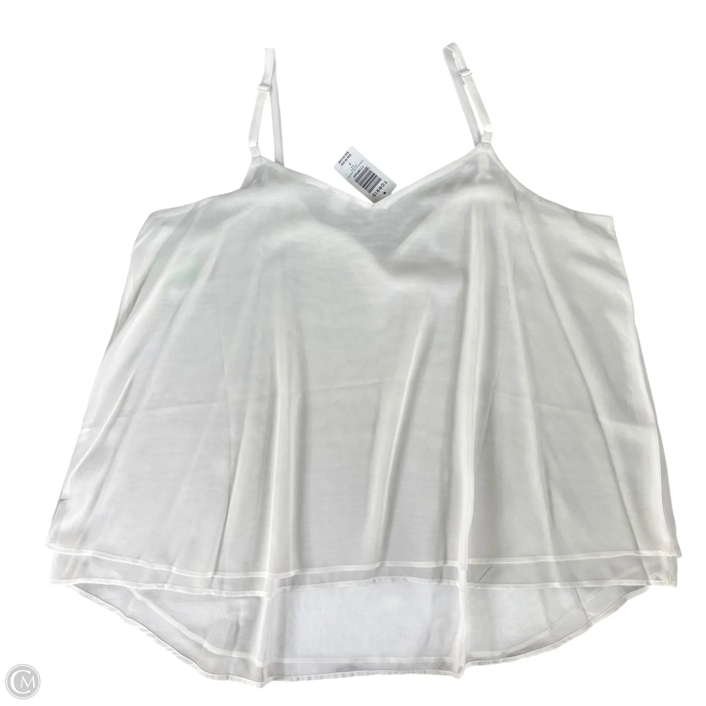 Top Sleeveless By Torrid In White, Size: 2x