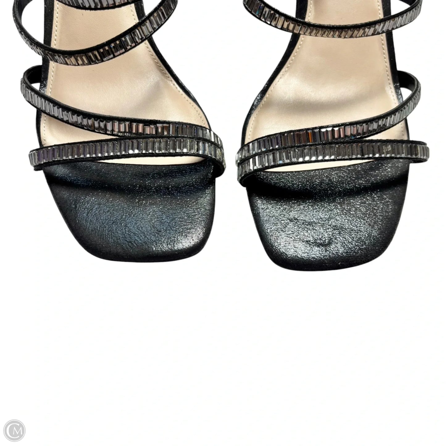 Sandals Heels Block By Kelly And Katie In Black, Size: 10