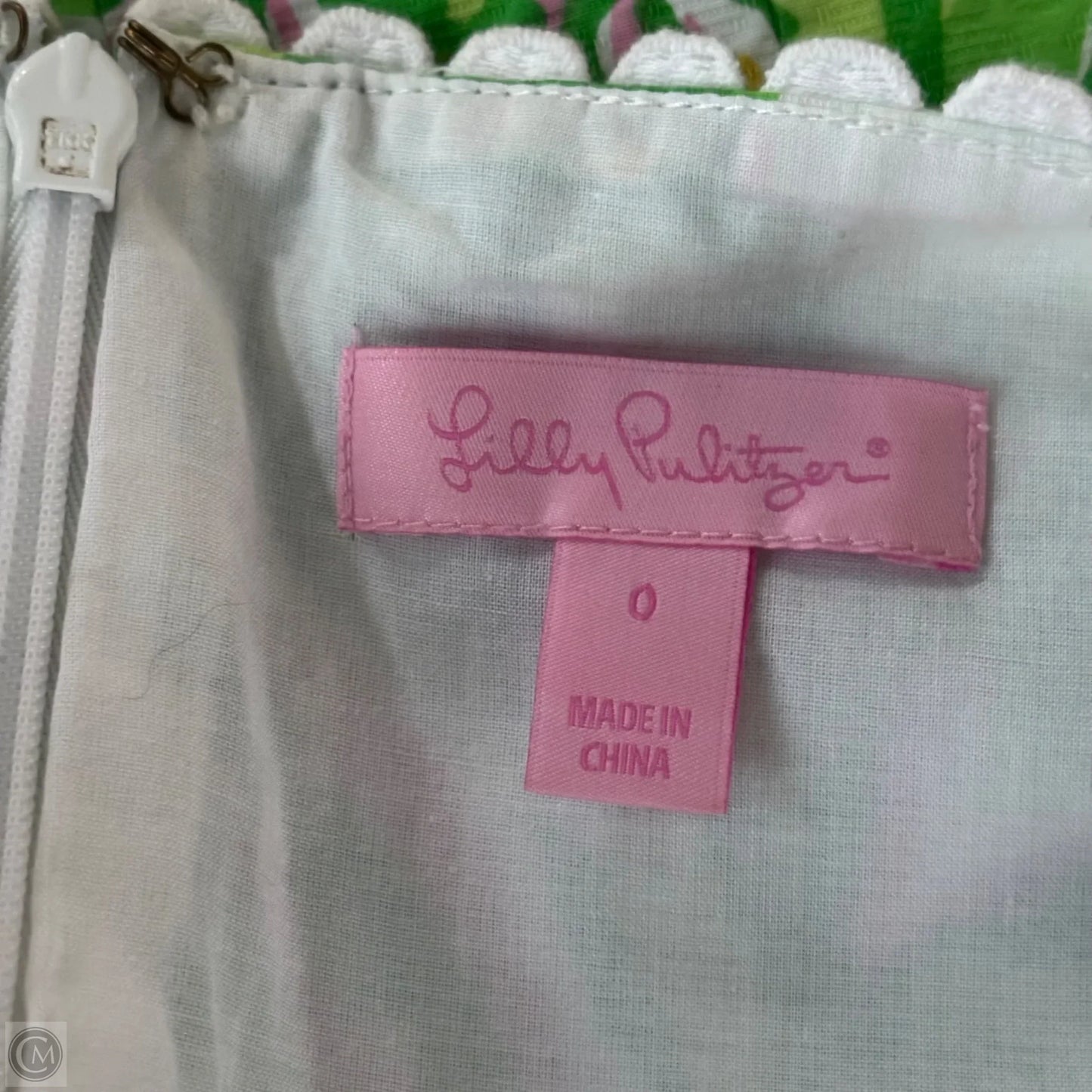 Dress Designer By Lilly Pulitzer In Pink & White, Size: Xs