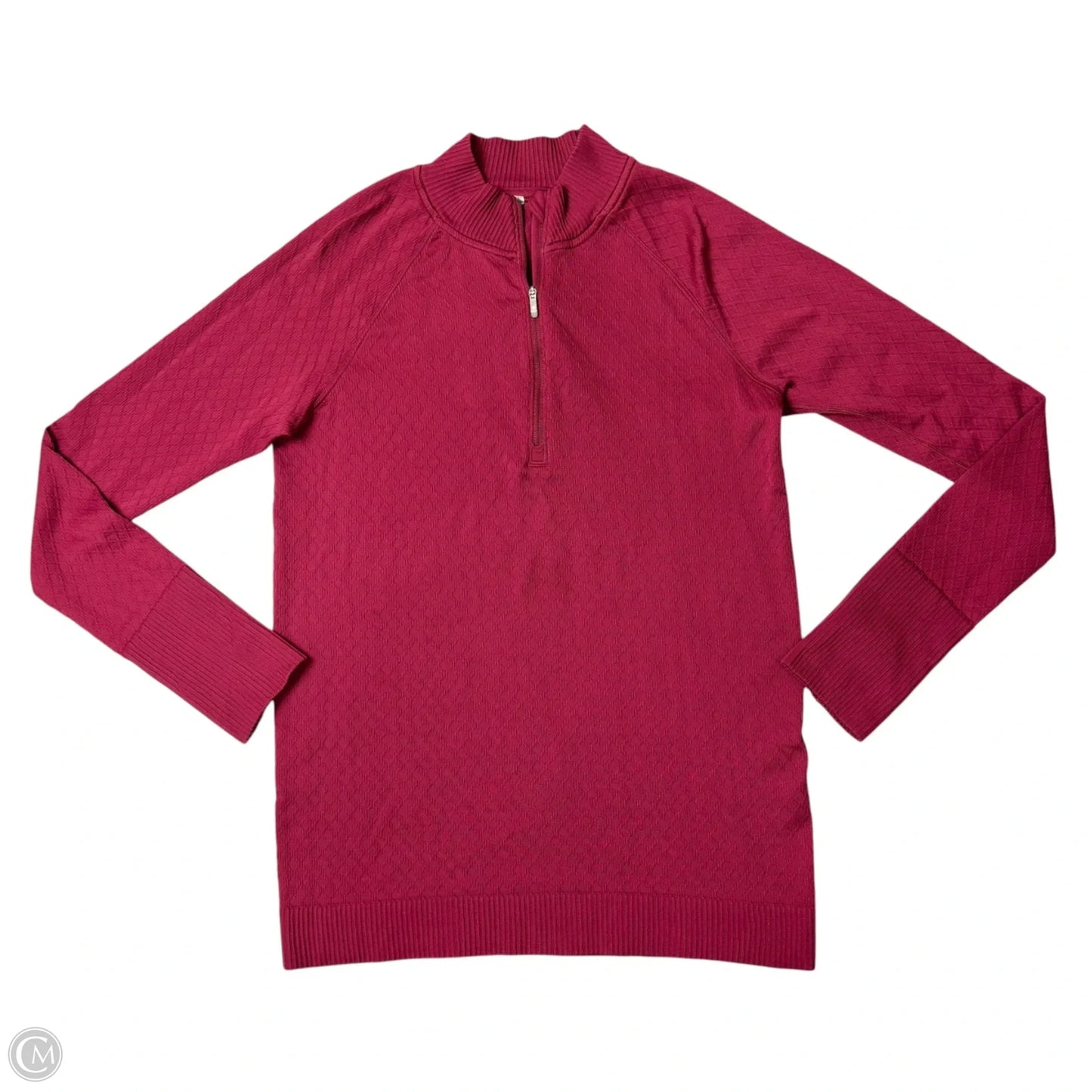 Athletic Sweatshirt Collar By Lululemon In Maroon, Size: M