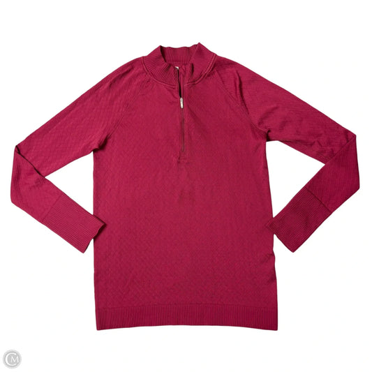 Athletic Sweatshirt Collar By Lululemon In Maroon, Size: M