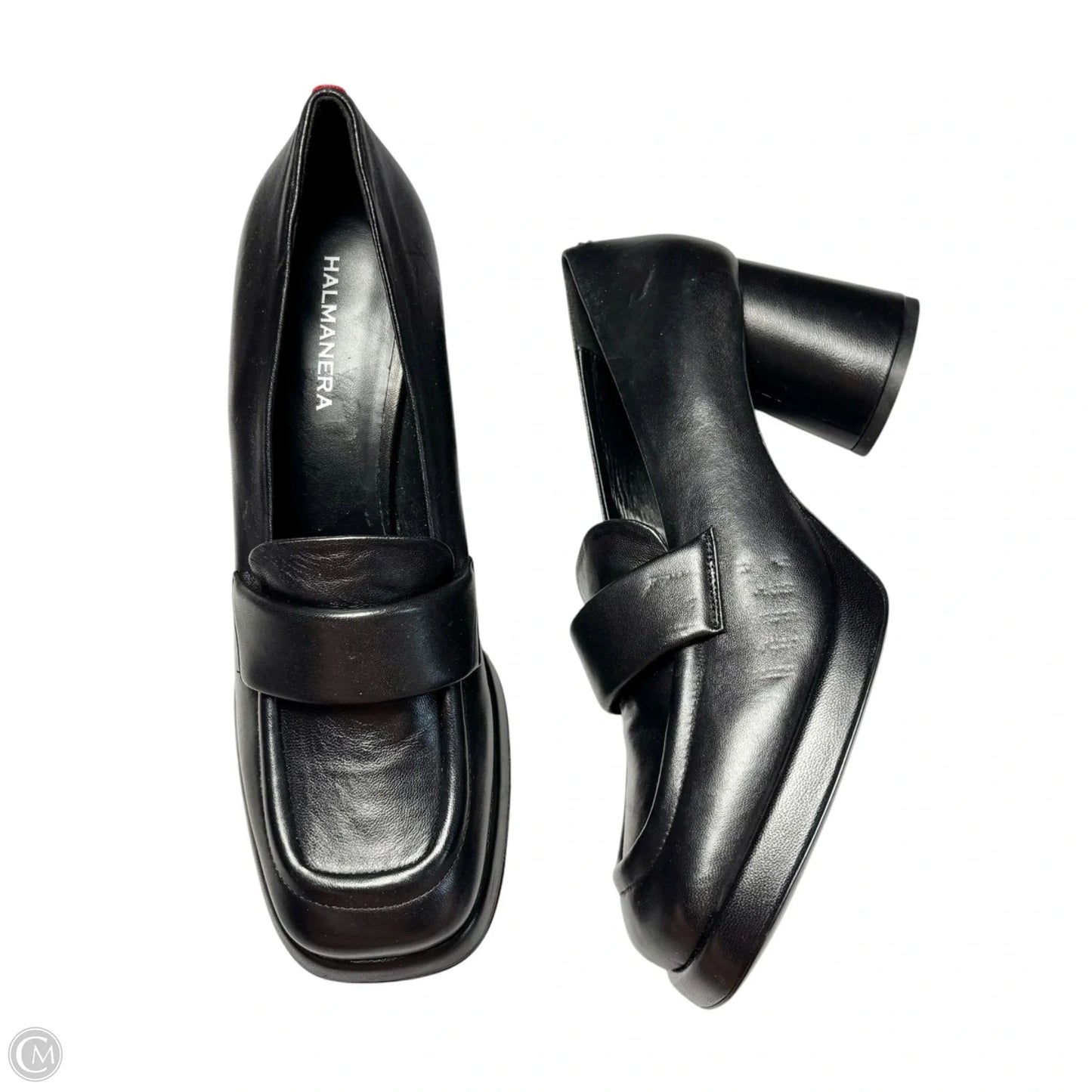 Shoes Heels Block By Halmanera In Black, Size: 10.5