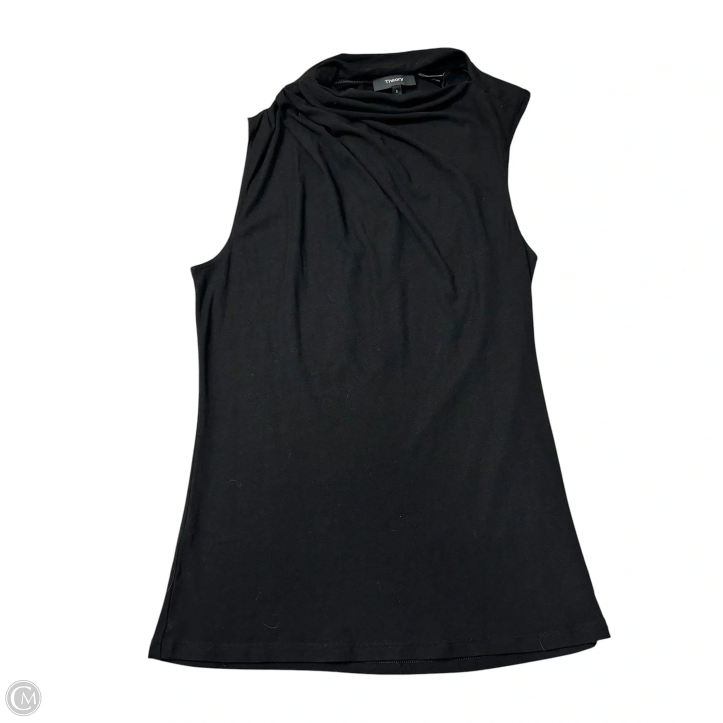 Top Sleeveless By Theory In Black, Size: S