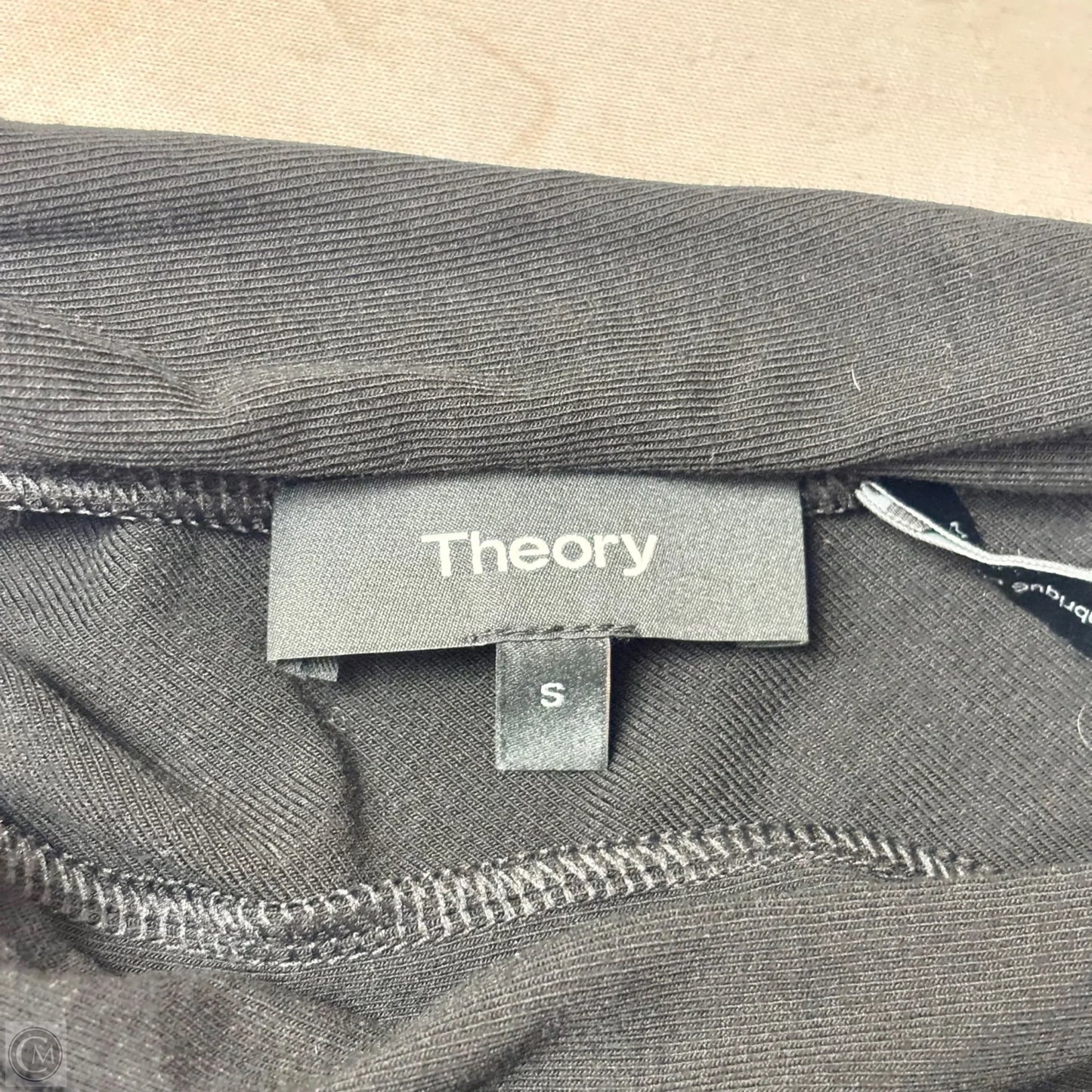 Top Sleeveless By Theory In Black, Size: S