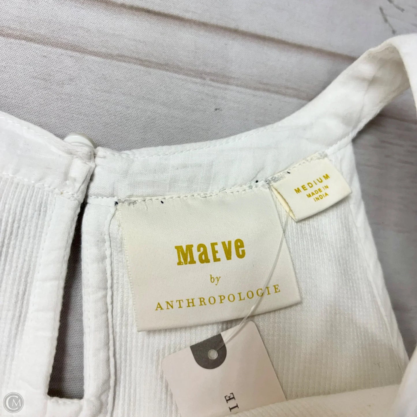 Top Sleeveless By Maeve In White, Size: M