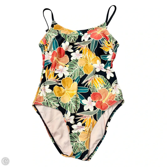 Swimsuit By Hurley In Tropical Print, Size: M