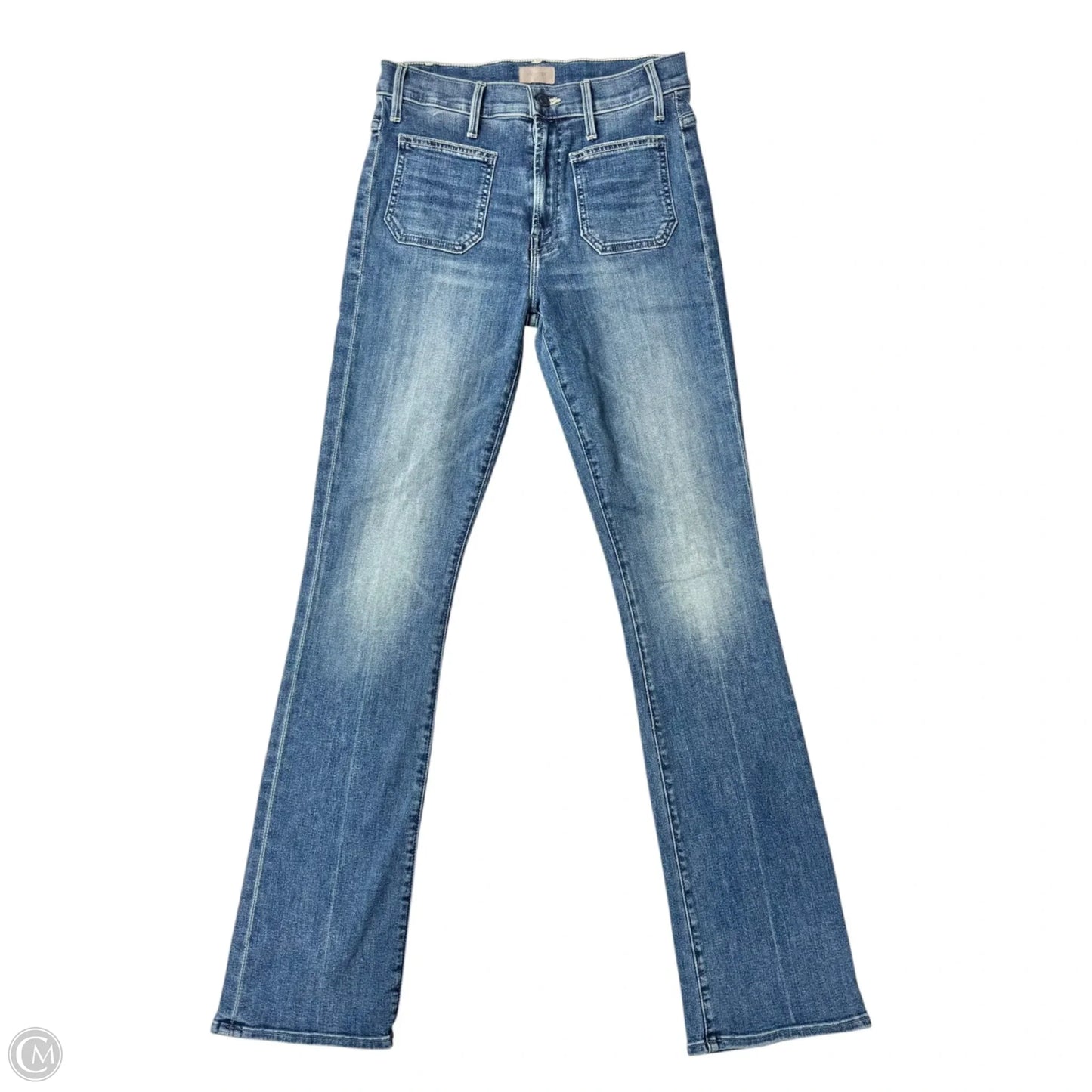 Jeans Boot Cut By Mother In Blue Denim, Size: 4