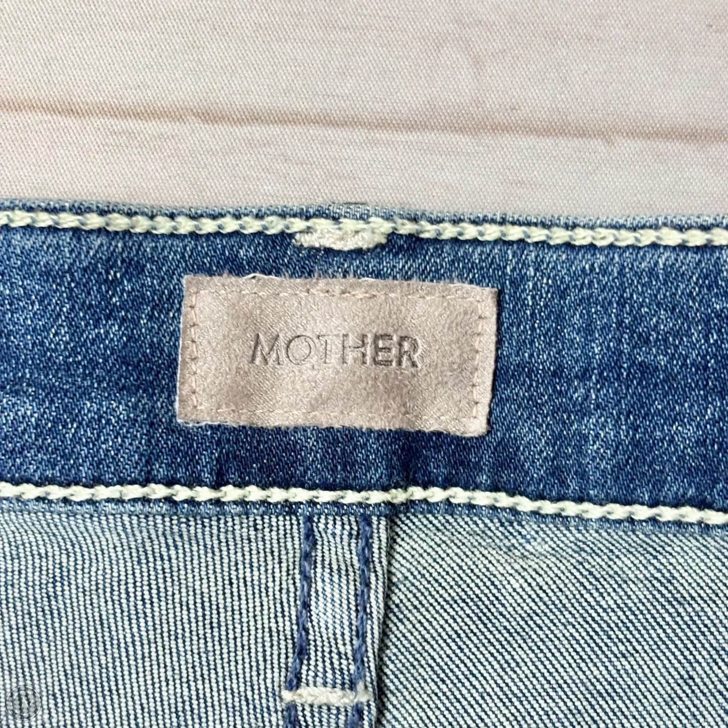Jeans Boot Cut By Mother In Blue Denim, Size: 4