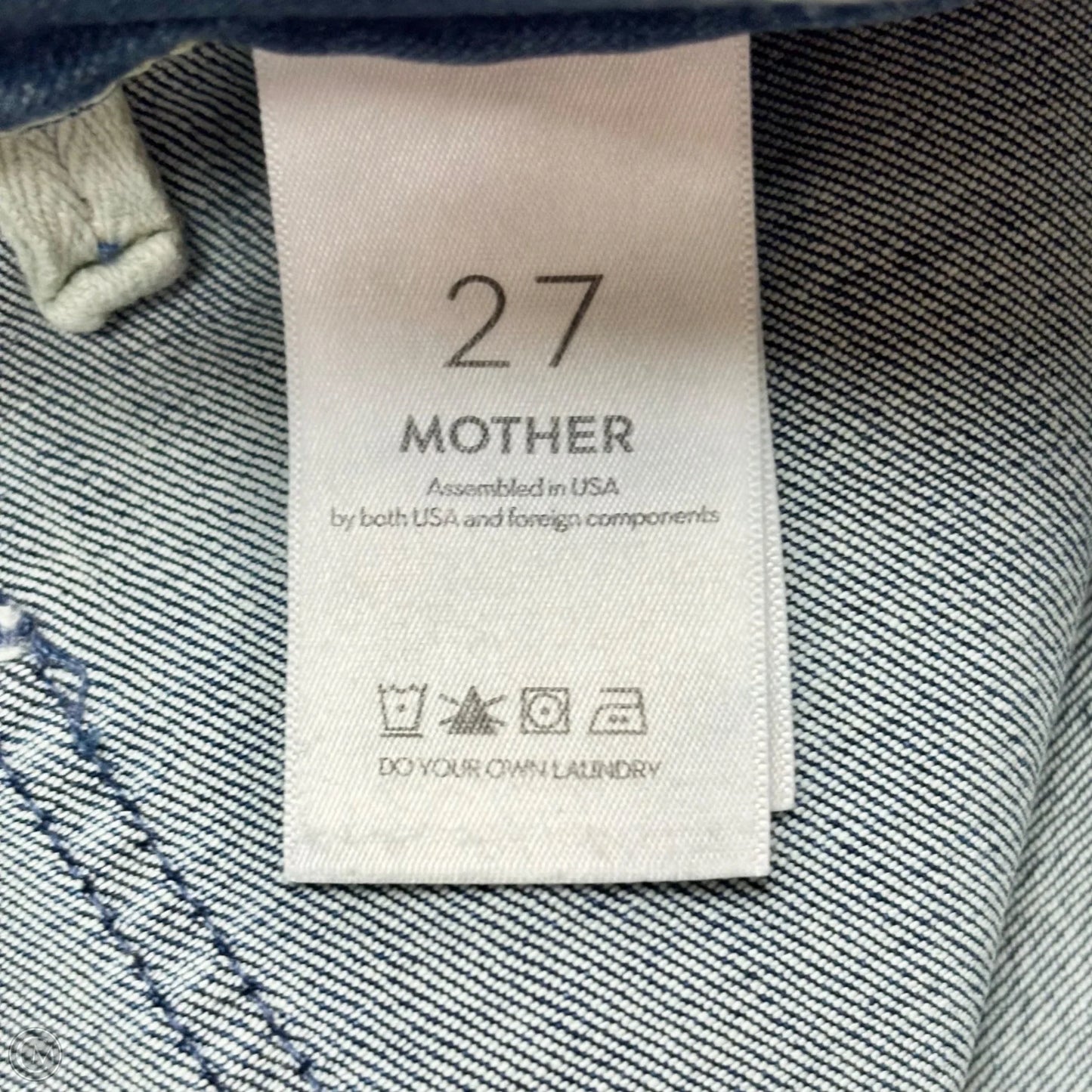 Jeans Boot Cut By Mother In Blue Denim, Size: 4