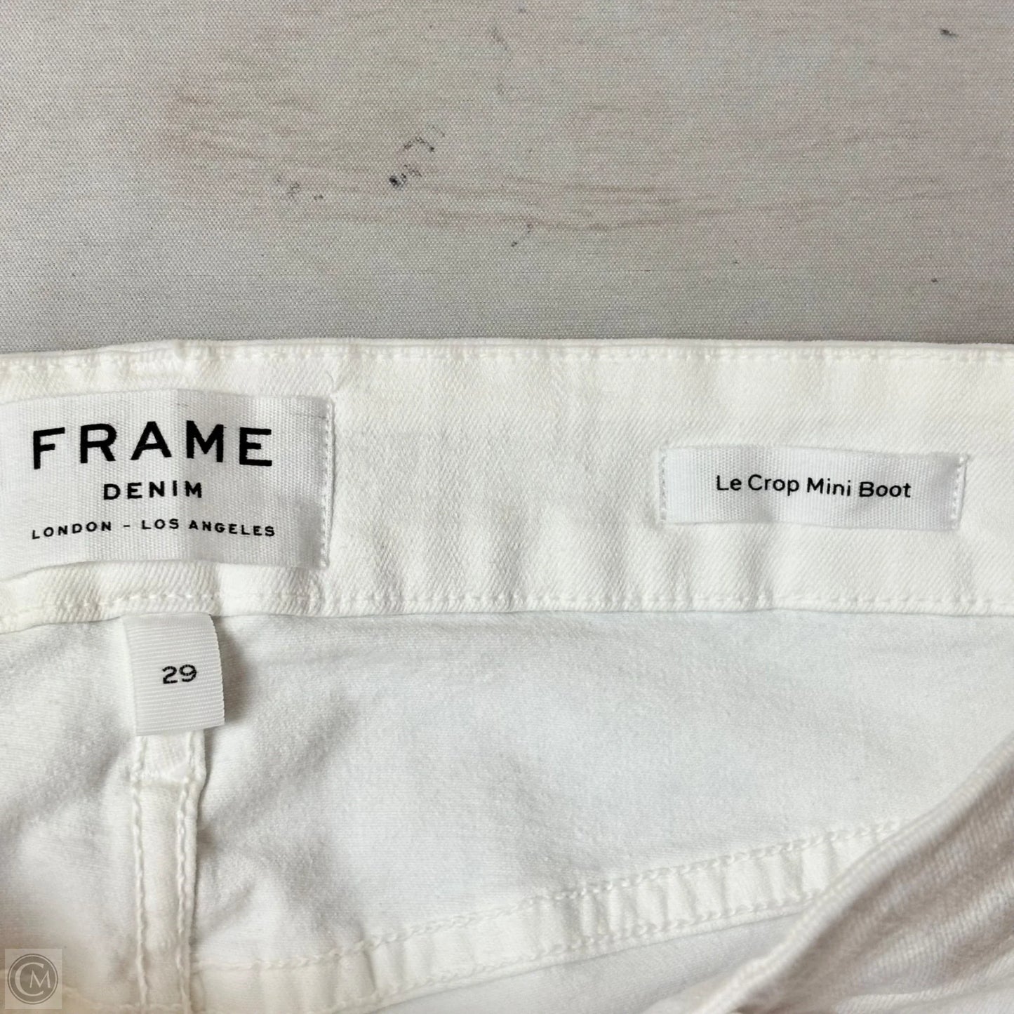 Jeans Boot Cut By Frame In White, Size: 8