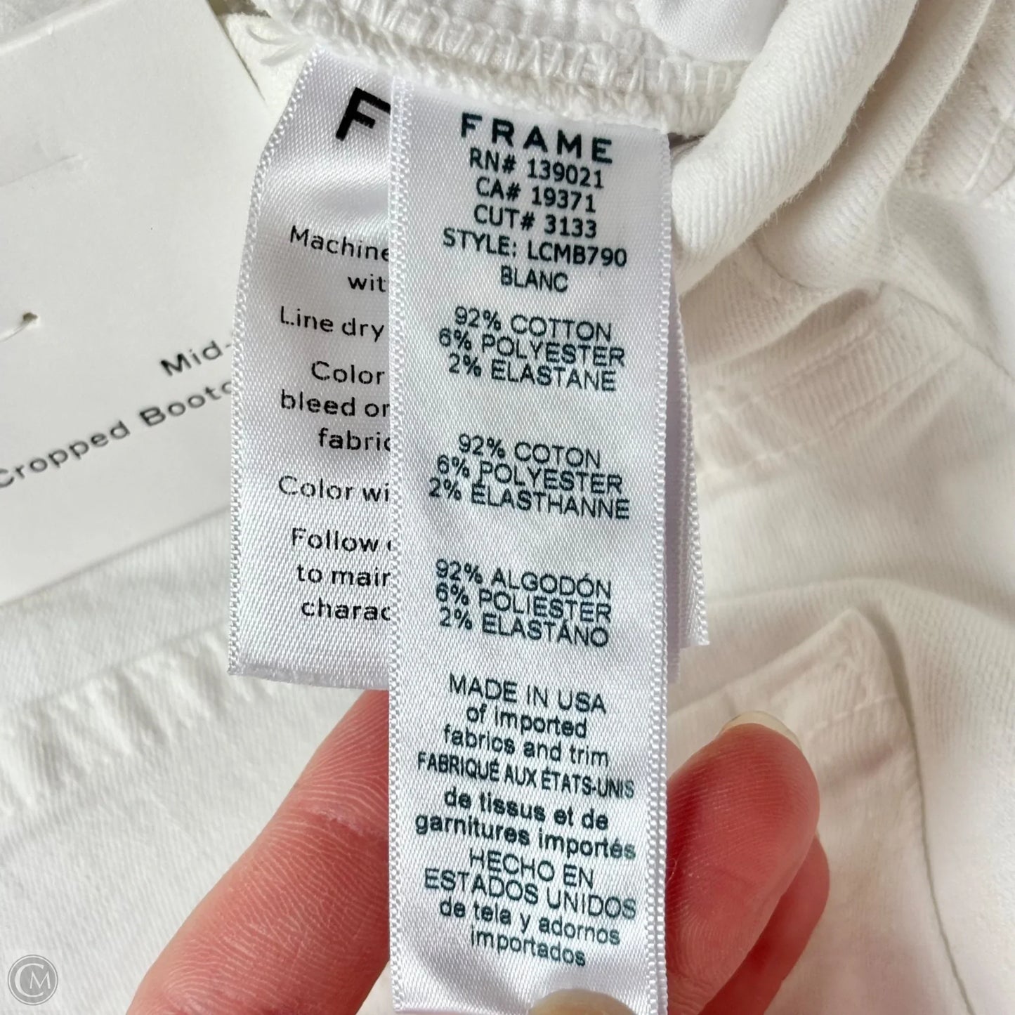 Jeans Boot Cut By Frame In White, Size: 8