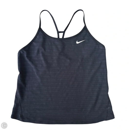Athletic Tank Top By Nike Apparel In Black, Size: L