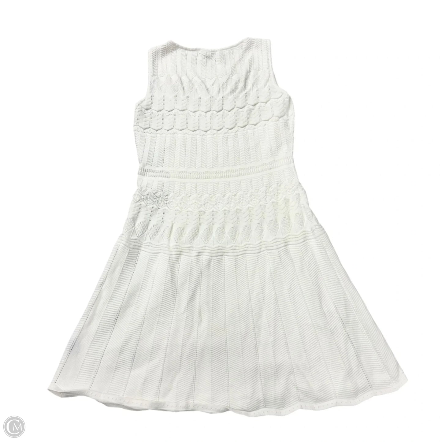 Dress Casual Midi By Lauren By Ralph Lauren In White, Size: M