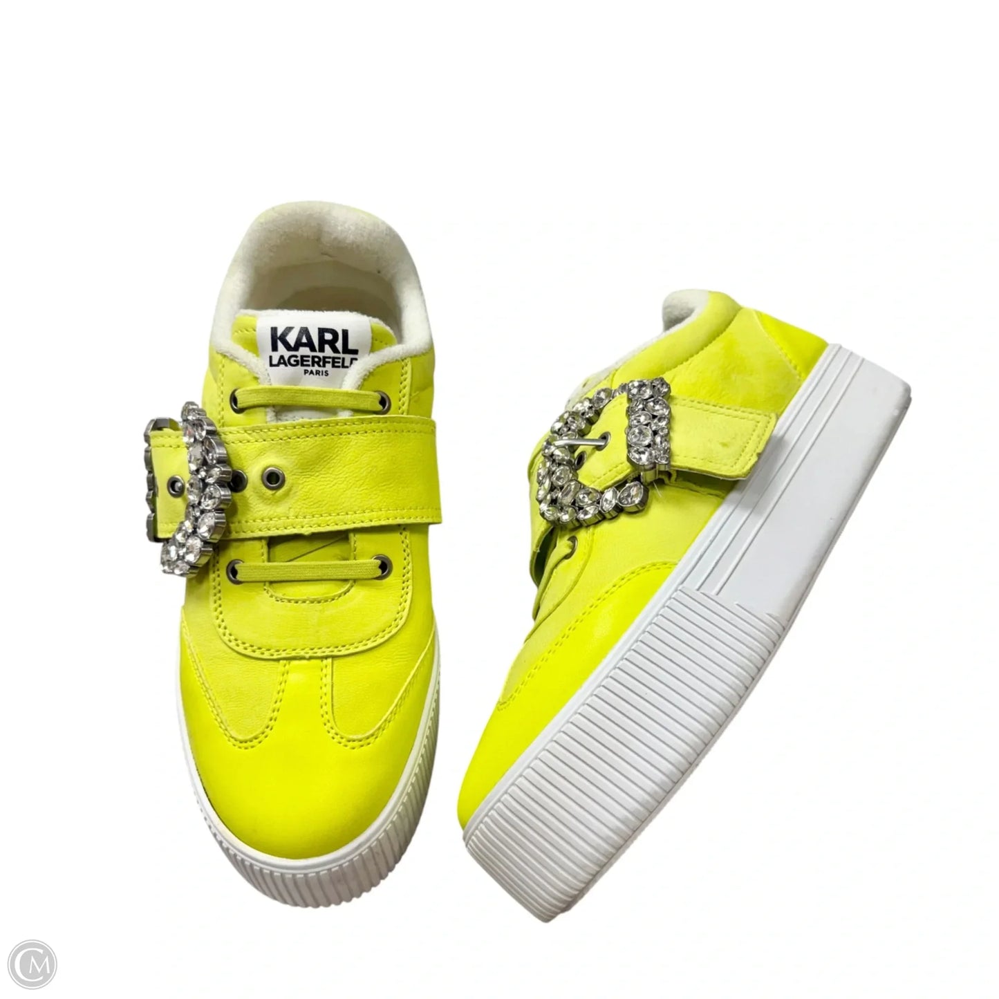 Shoes Designer By Karl Lagerfeld In Green, Size: 9