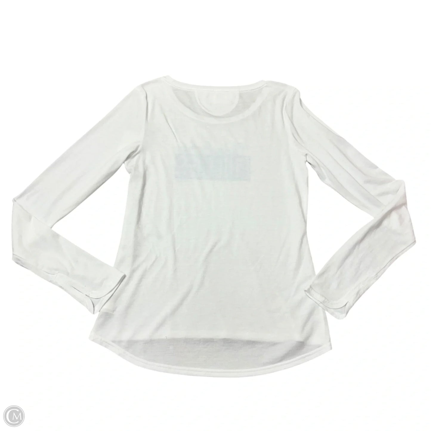 Athletic Top Long Sleeve Crewneck By Under Armour In White, Size: M