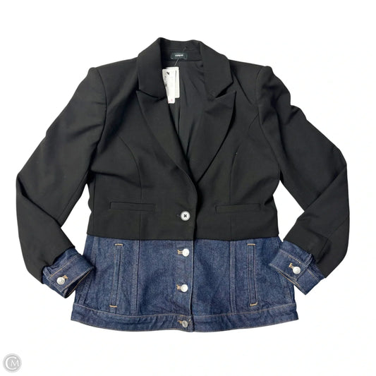 Blazer By Express In Black & Blue, Size: M