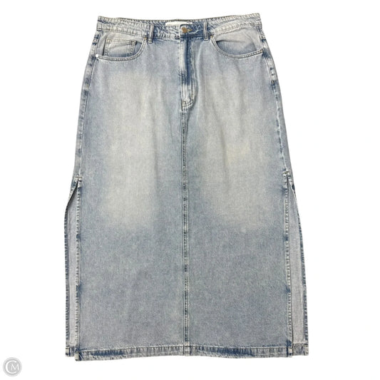 Skirt Designer By Rebecca Minkoff In Blue Denim, Size: 14