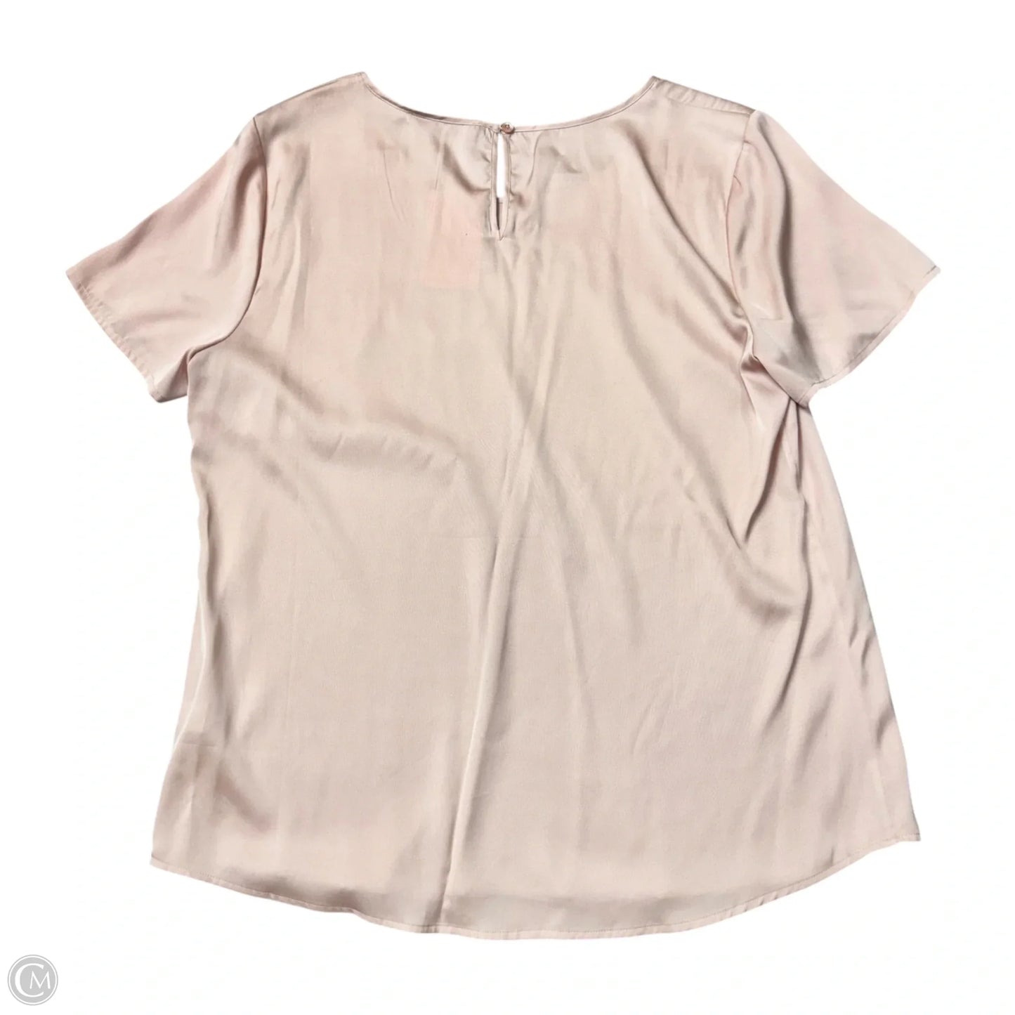 Top Short Sleeve By Quince In Pink, Size: Xl