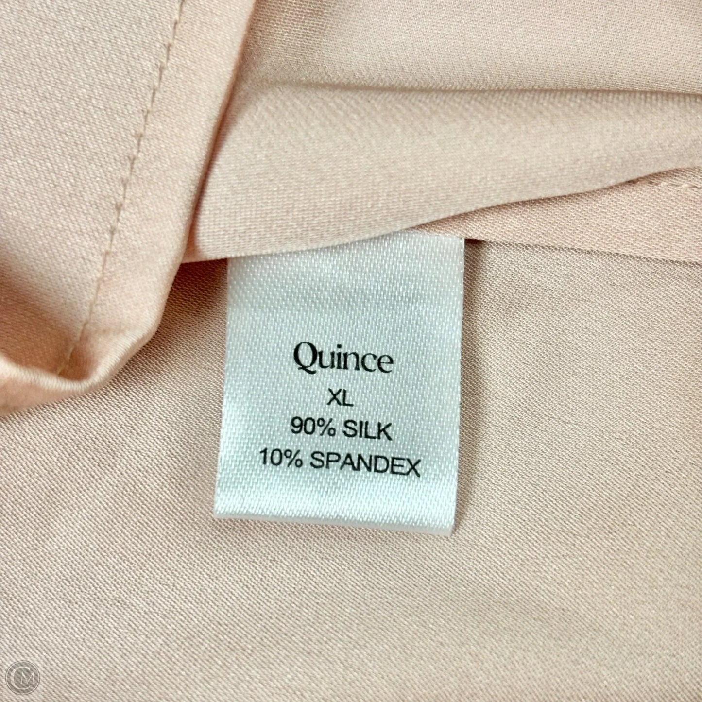 Top Short Sleeve By Quince In Pink, Size: Xl