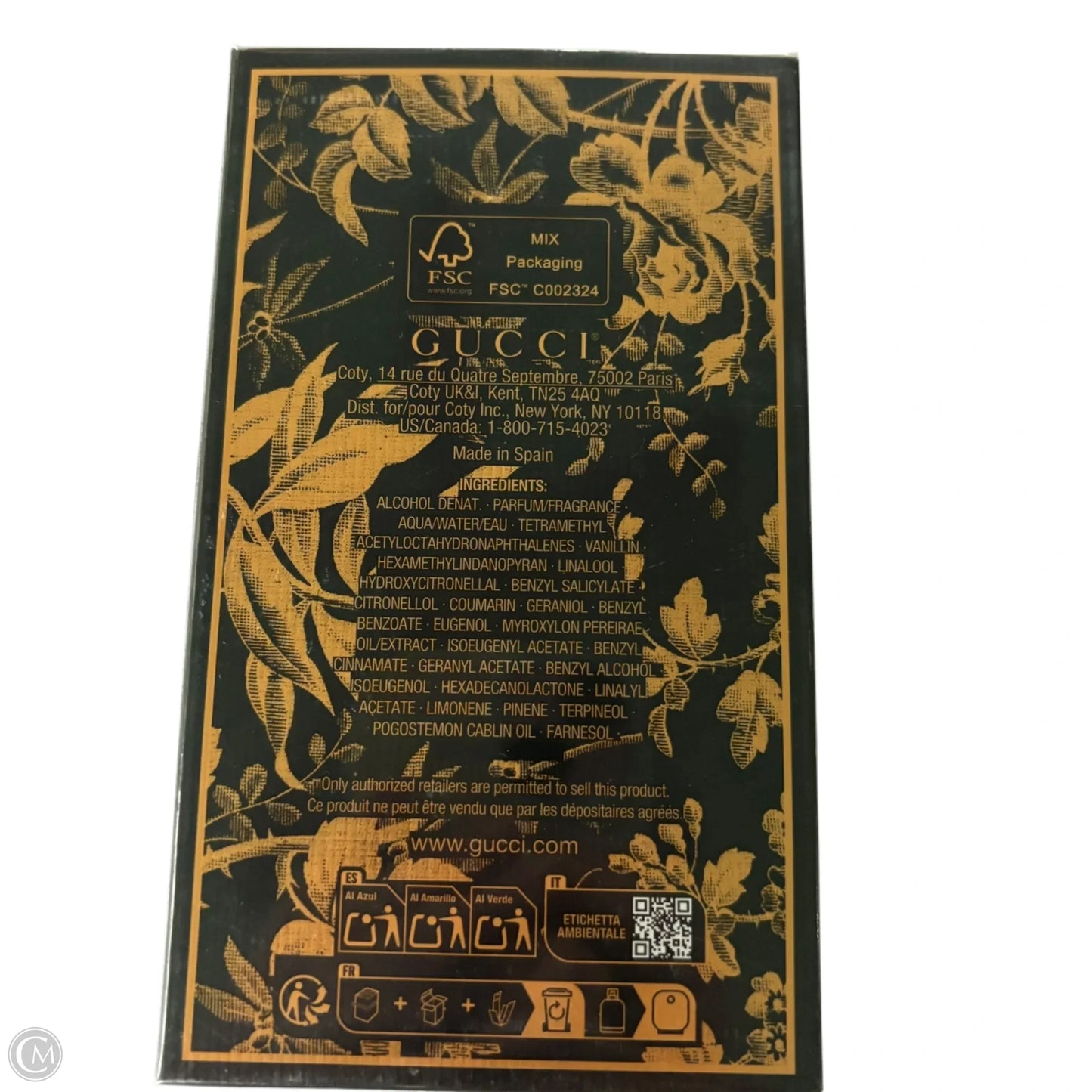 Fragrance Luxury Designer By Gucci, Size: Medium