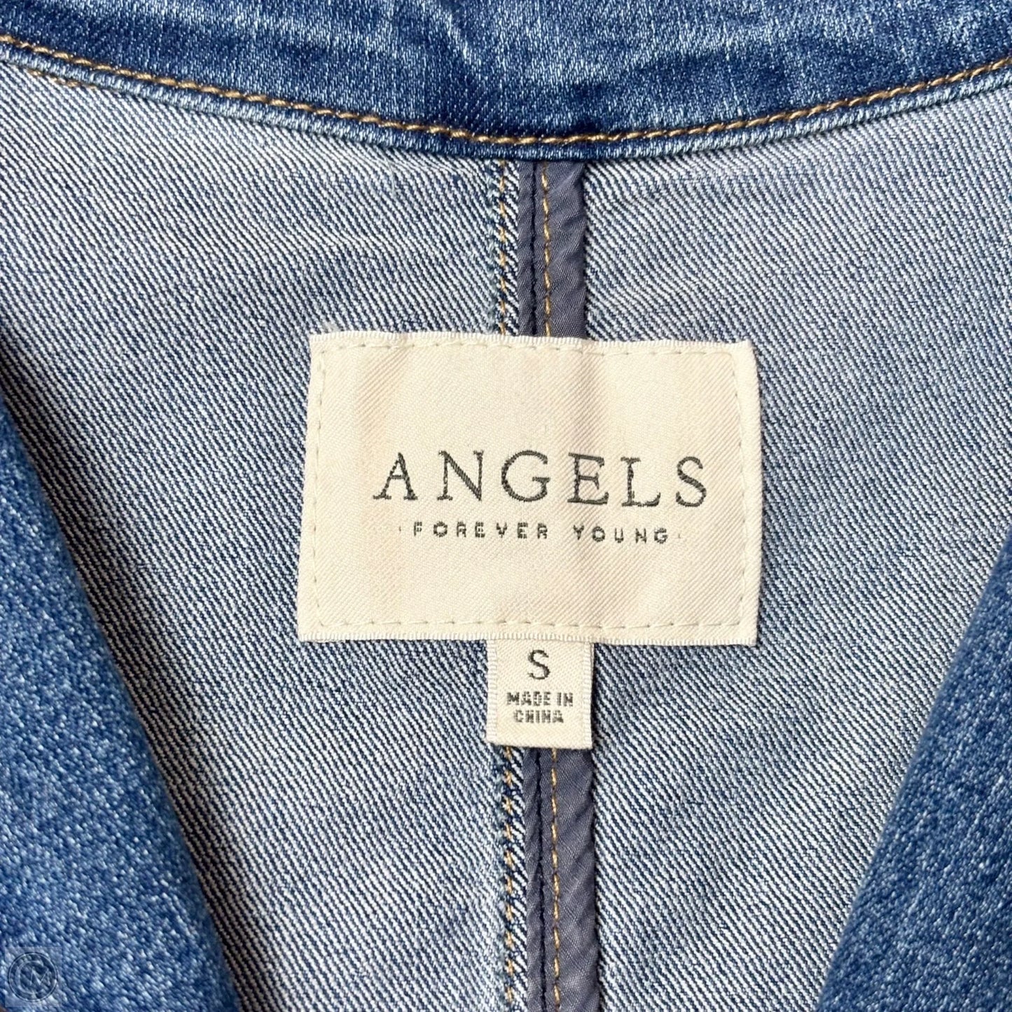 Jacket Denim By Angels In Blue Denim, Size: S