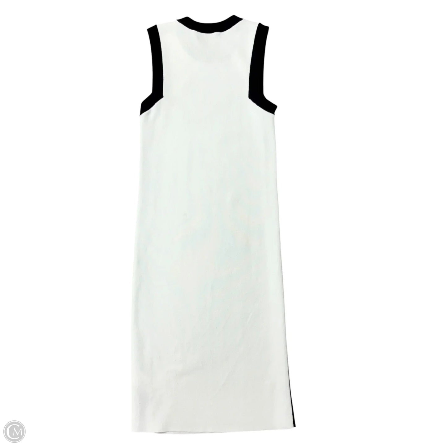 Dress Casual Midi By Lauren By Ralph Lauren In Black & White, Size: Xs