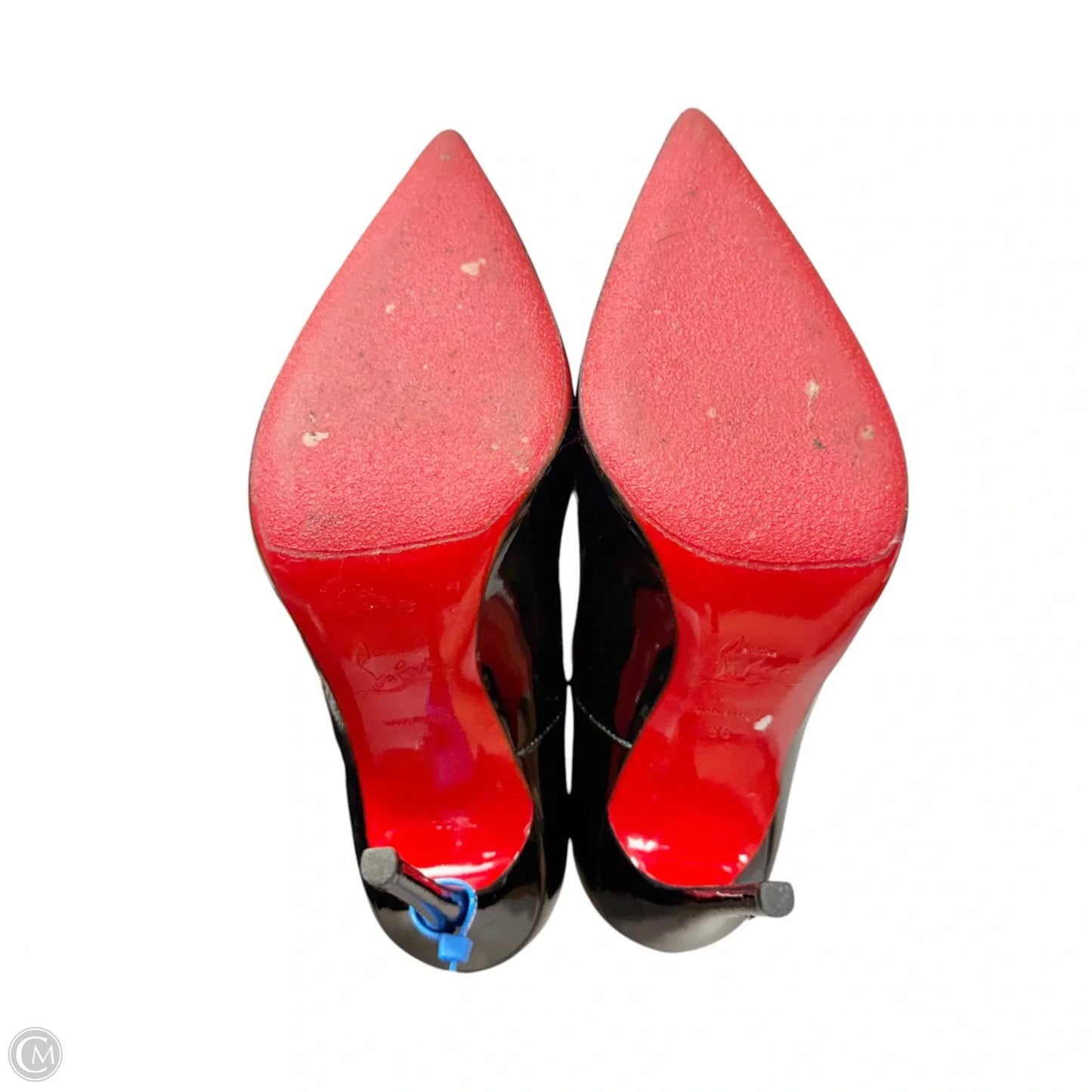 Shoes Luxury Designer By Christian Louboutin In Black, Size: 5.5