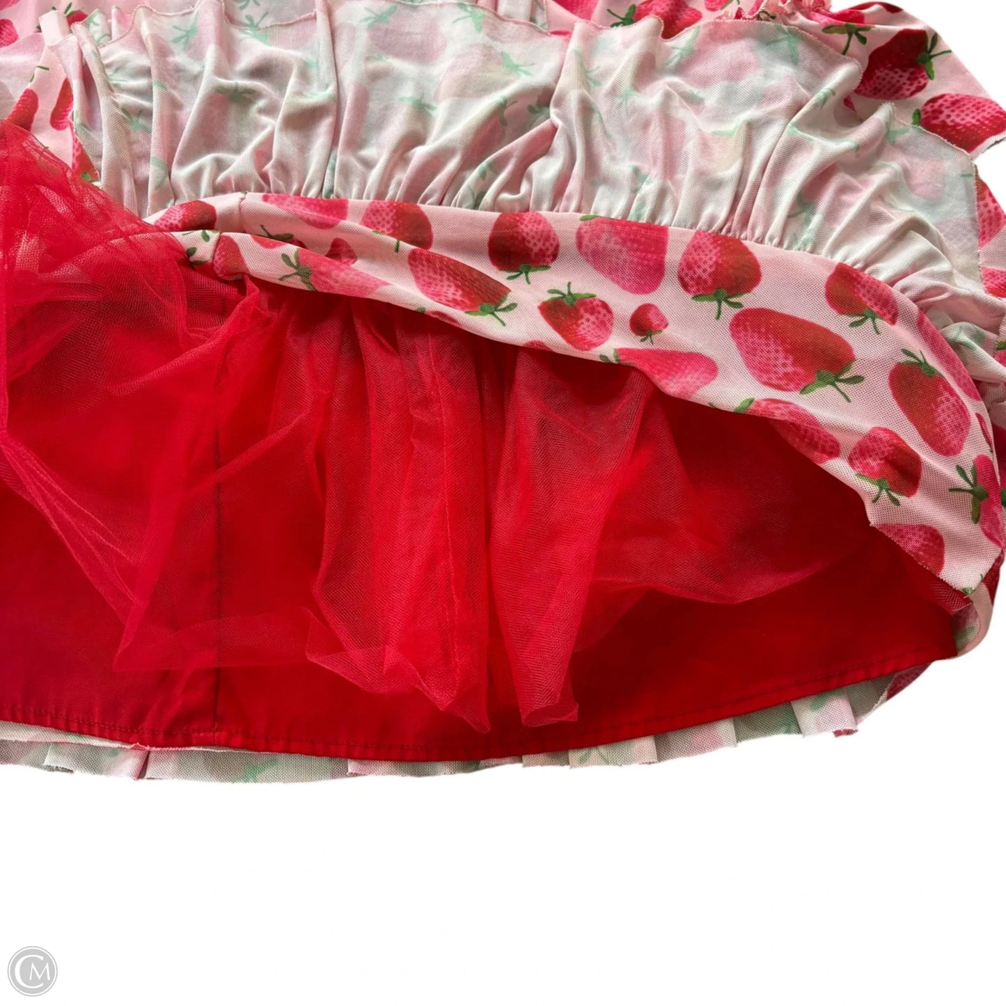 Skirt Midi By Eva Franco In Pink & Red, Size: S