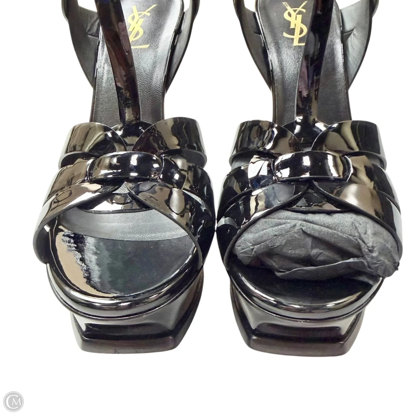 Shoes Luxury Designer By Yves Saint Laurent In Black, Size: 10