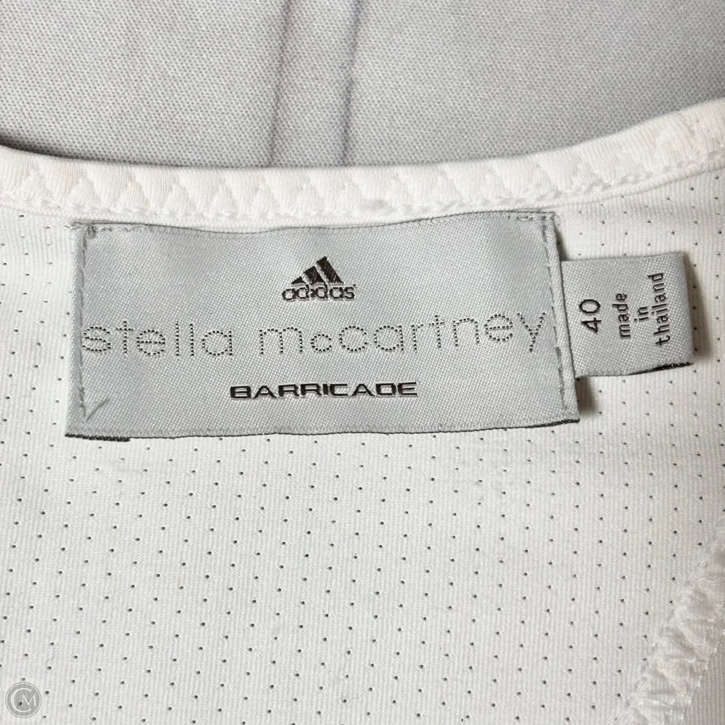 Athletic Top Long Sleeve Crewneck By Adidas In White, Size: M
