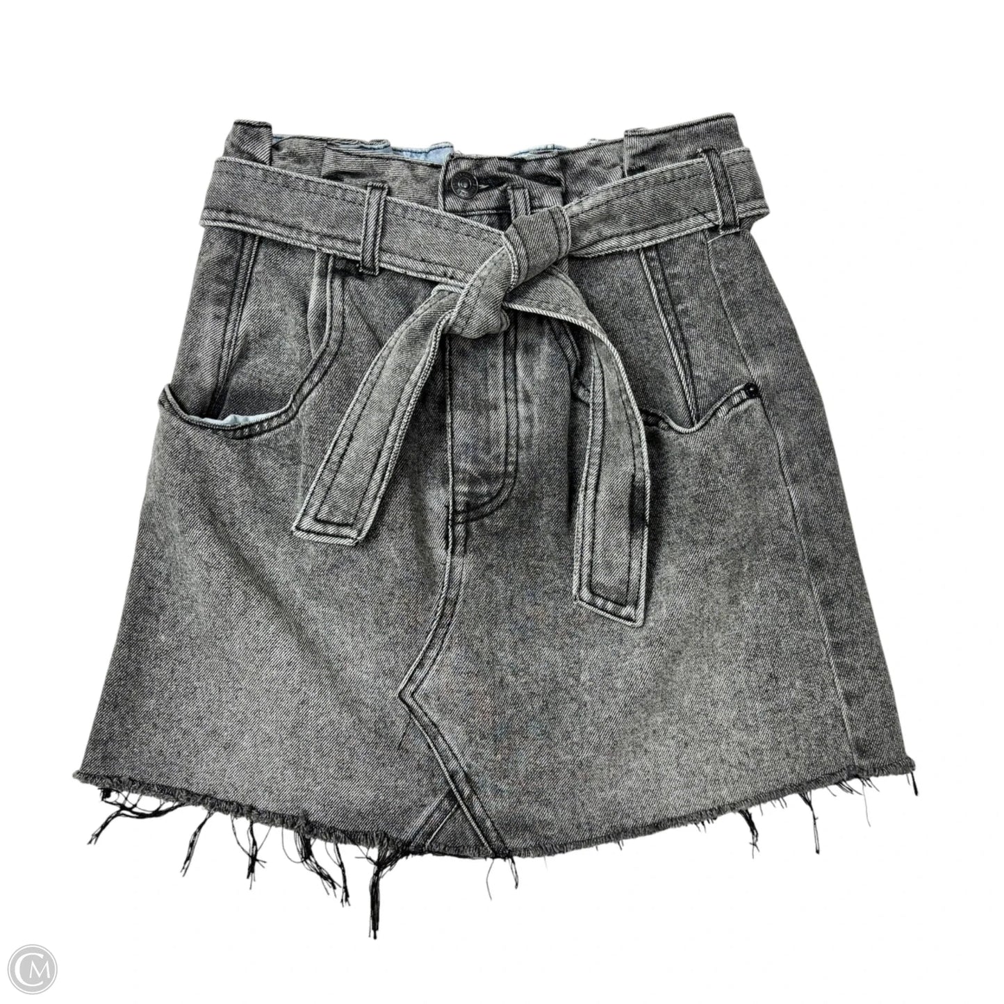 Skirt Midi By We The Free In Grey Denim, Size: 2