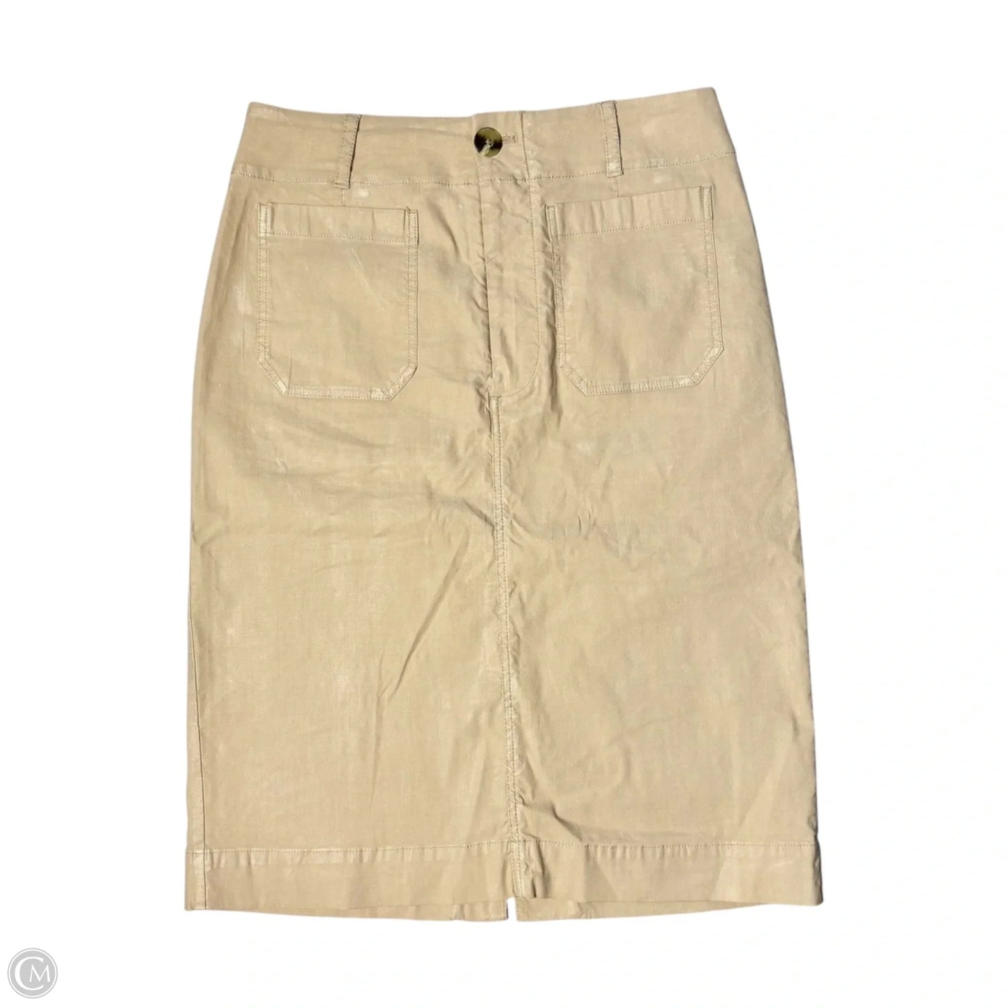 Skirt Midi By Maeve In Tan, Size: M