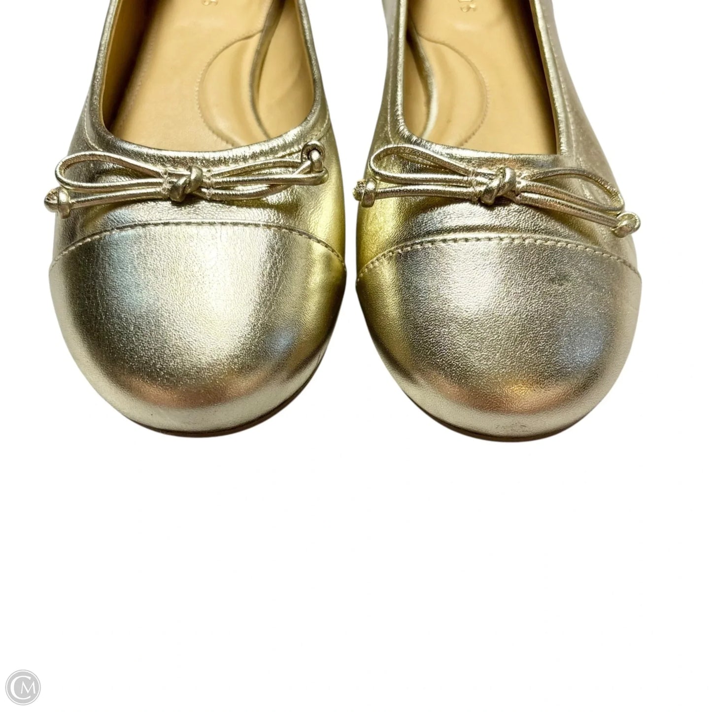 Shoes Flats By Talbots In Gold, Size: 8