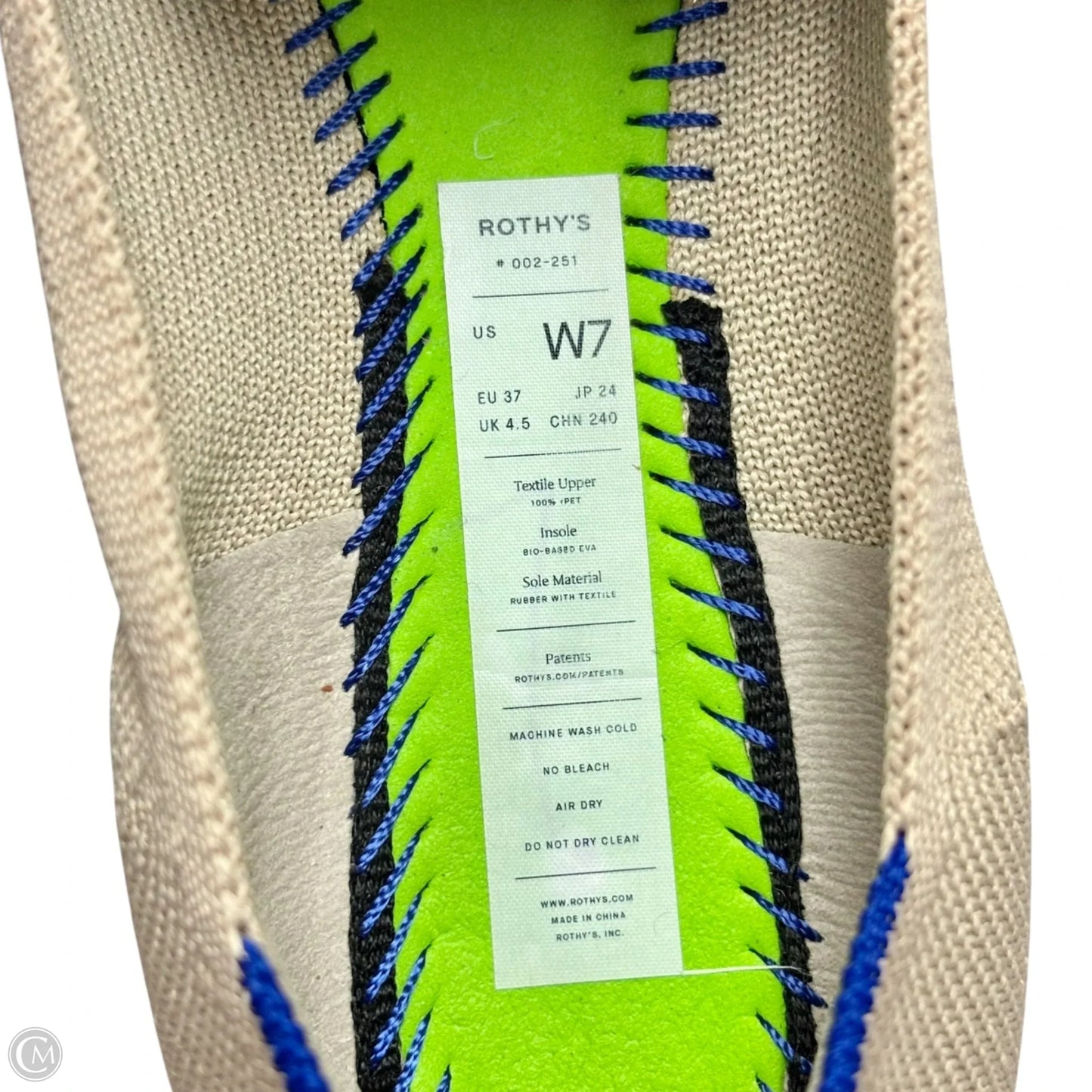 Shoes Flats By Rothys In Tan, Size: 7
