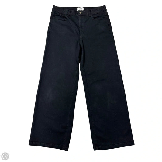 Jeans Wide Leg By Paige In Black, Size: 14