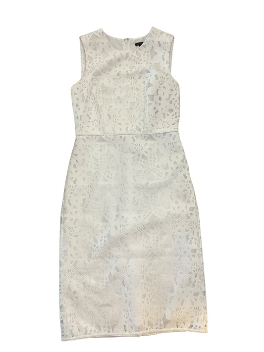 Dress Party Midi By Ann Taylor In White, Size:Xs
